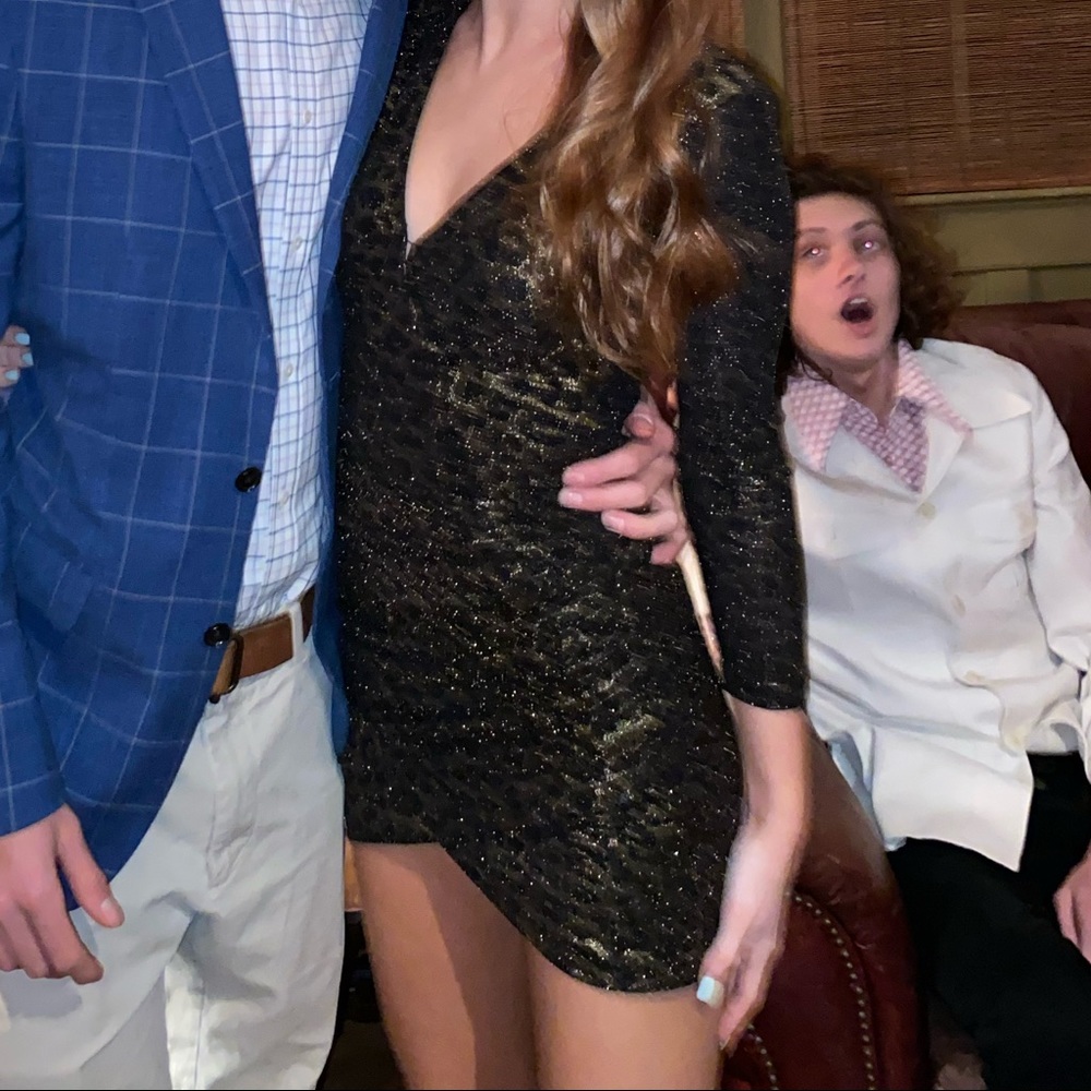 REVOLVE sparkly cheetah dress!